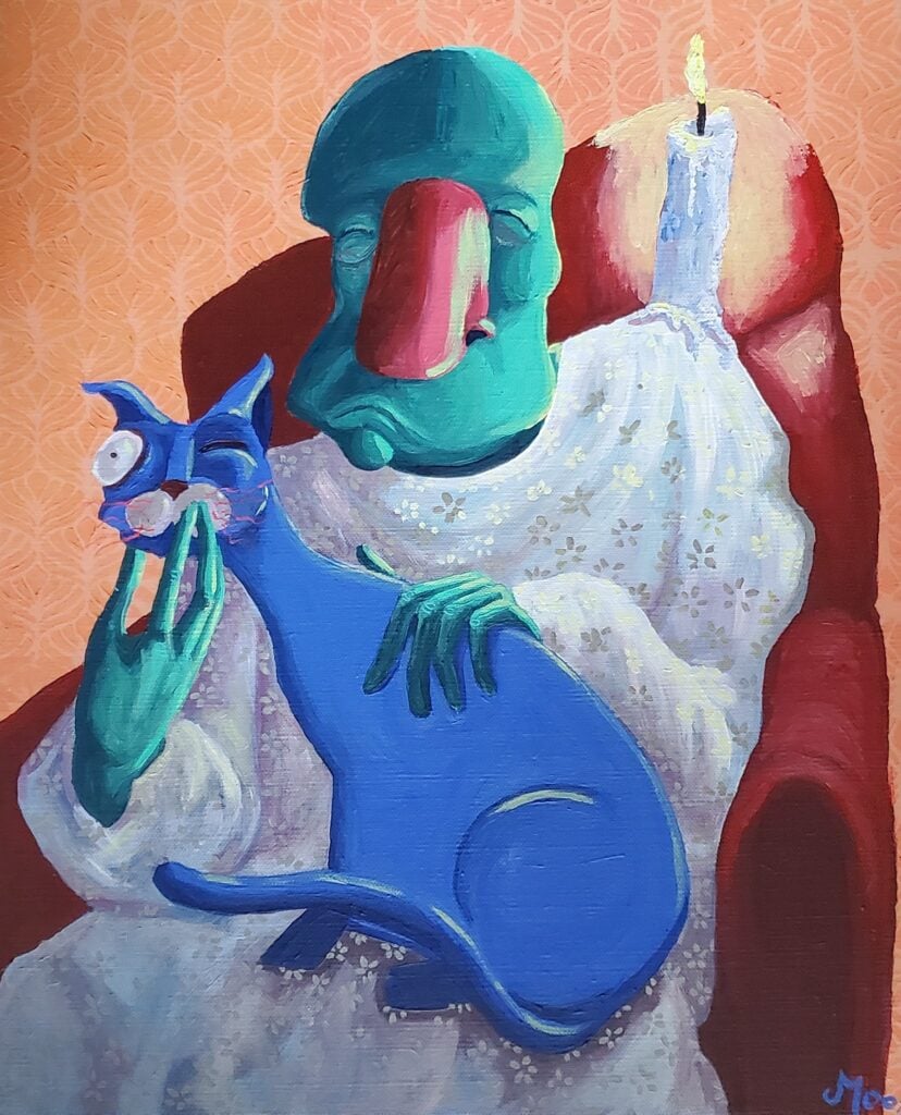 Méthode simple pour apprendre à dessiner 9 Modelaine Amblard Silence de cire 46x38 acrylique